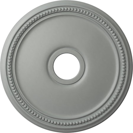 Ekena Millwork Diane Ceiling Medallion (Fits Canopies up to 5 3/8"), 18"OD x 3 5/8"ID x 1 1/8"P, Primed White CM18DI